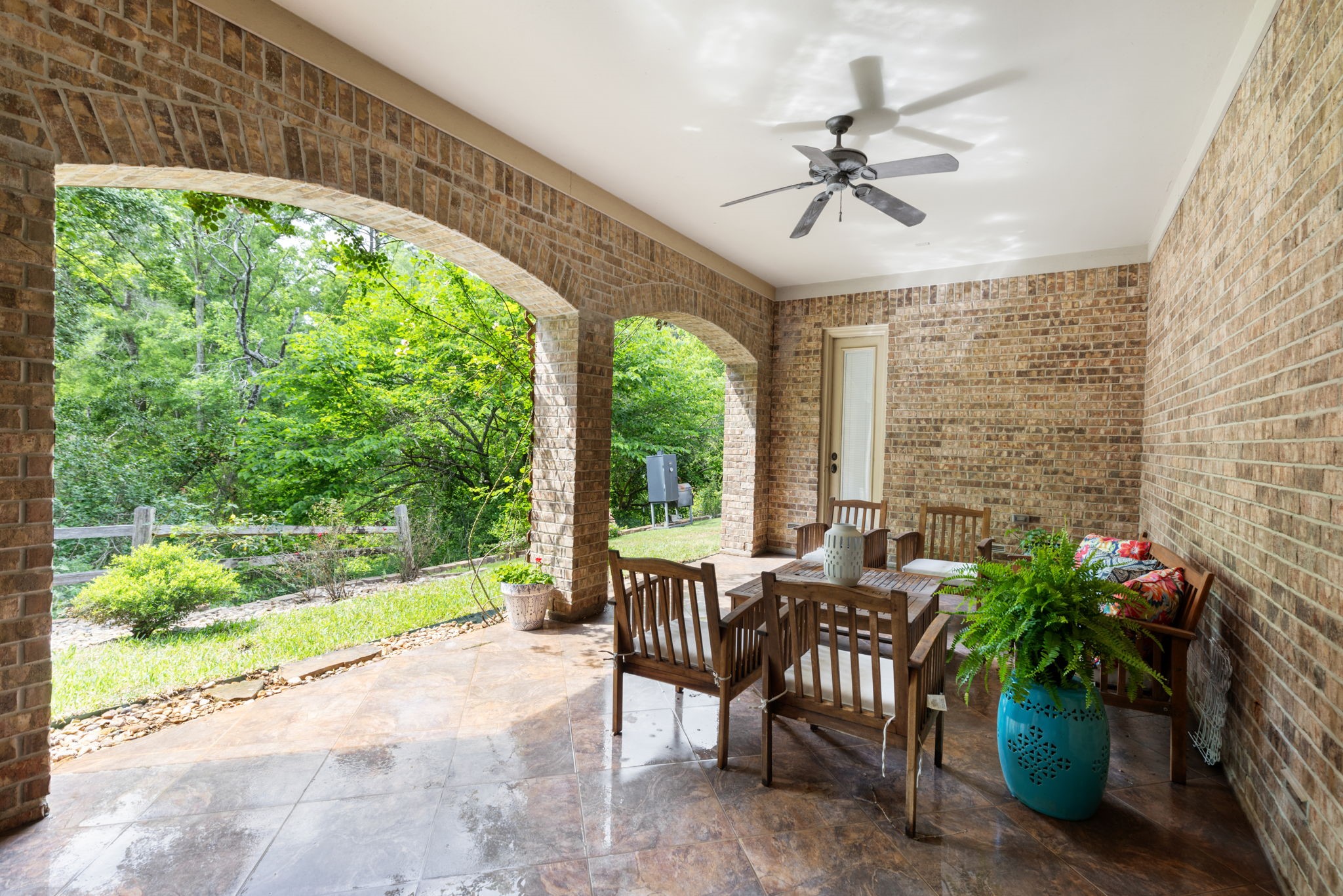 7421 Enchanted Stream Drive Conroe, TX 77304 - Photo 38 of 50 a view of a dining room with furniture window and outside view