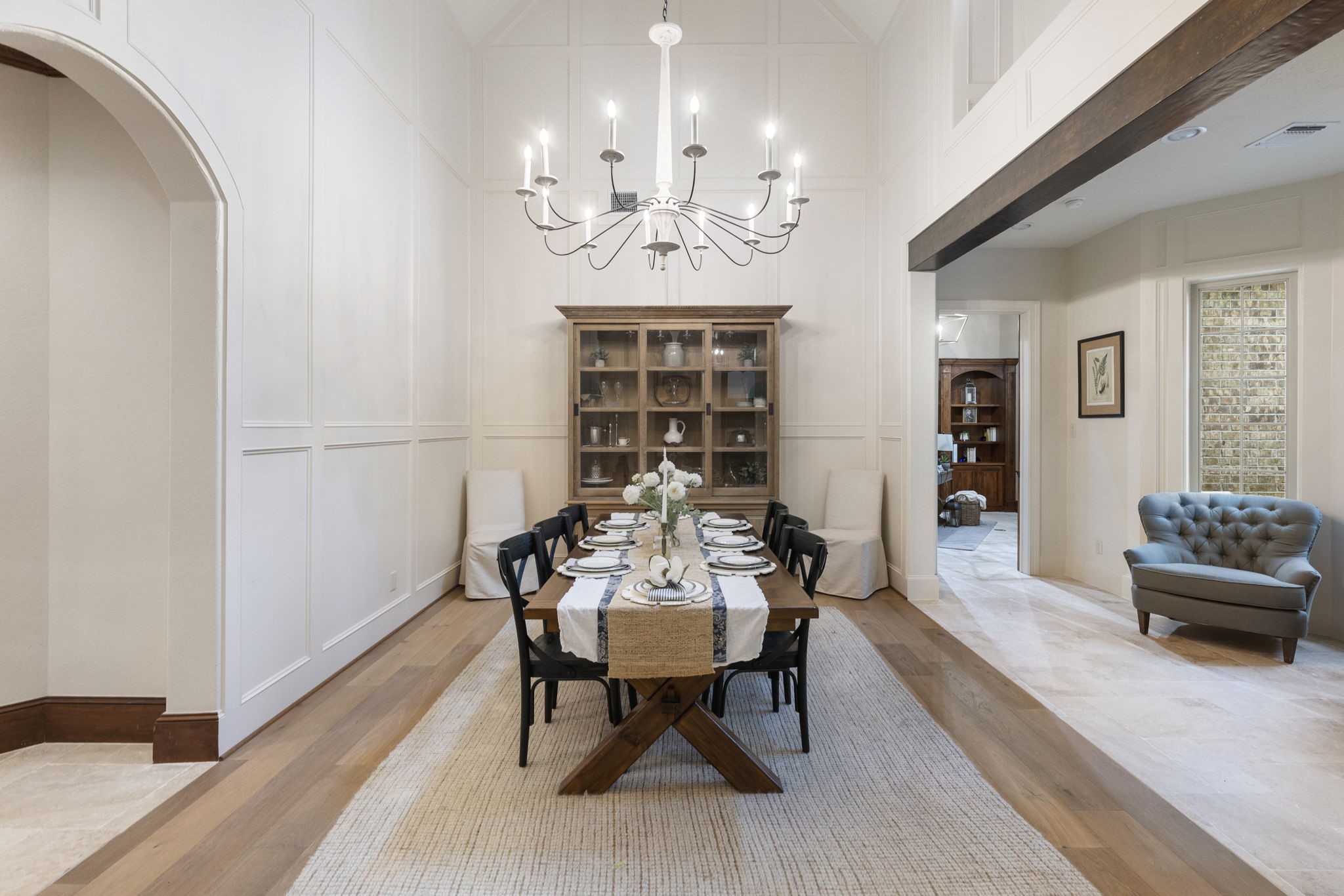 7421 Enchanted Stream Drive Conroe, TX 77304 - Photo 8 of 50 a view of a dining room with furniture and chandelier