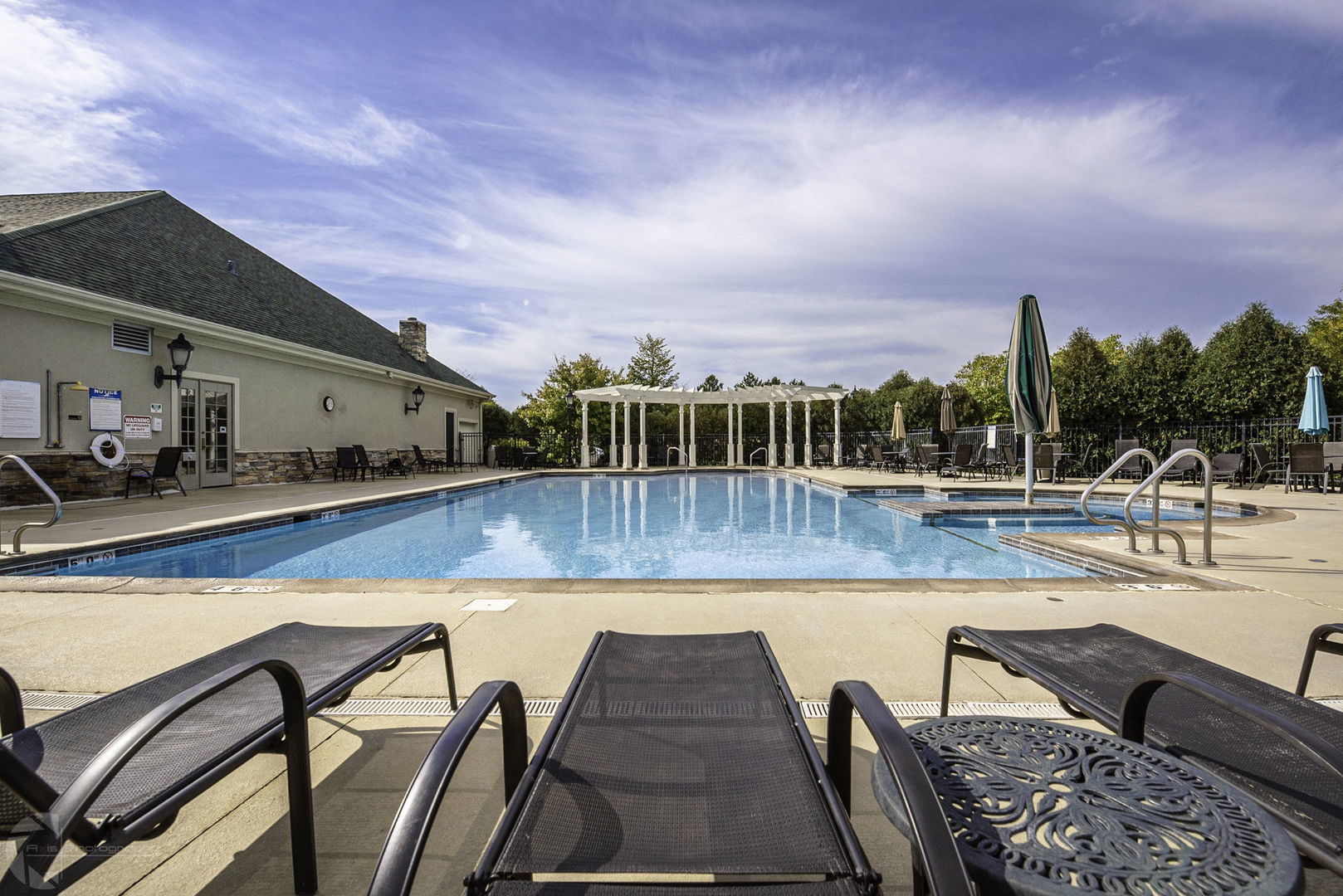 733 Mecosta Lane Romeoville, IL 60446 - Photo 34 of 36 a view of swimming pool with seating space