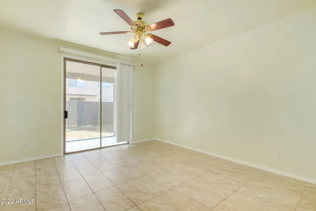 a view of a room with an empty space