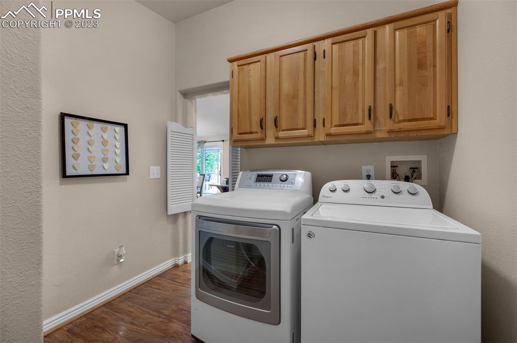 28230 Washington Road Calhan, CO 80808 - Photo 22 of 40 a utility room with dryer and washer