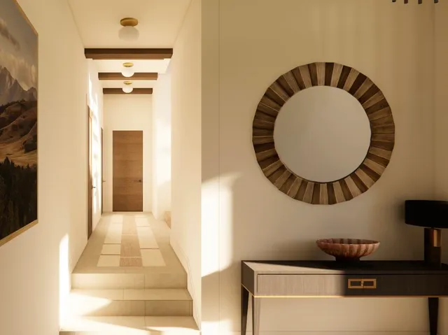 a view of outdoor space with mountain view