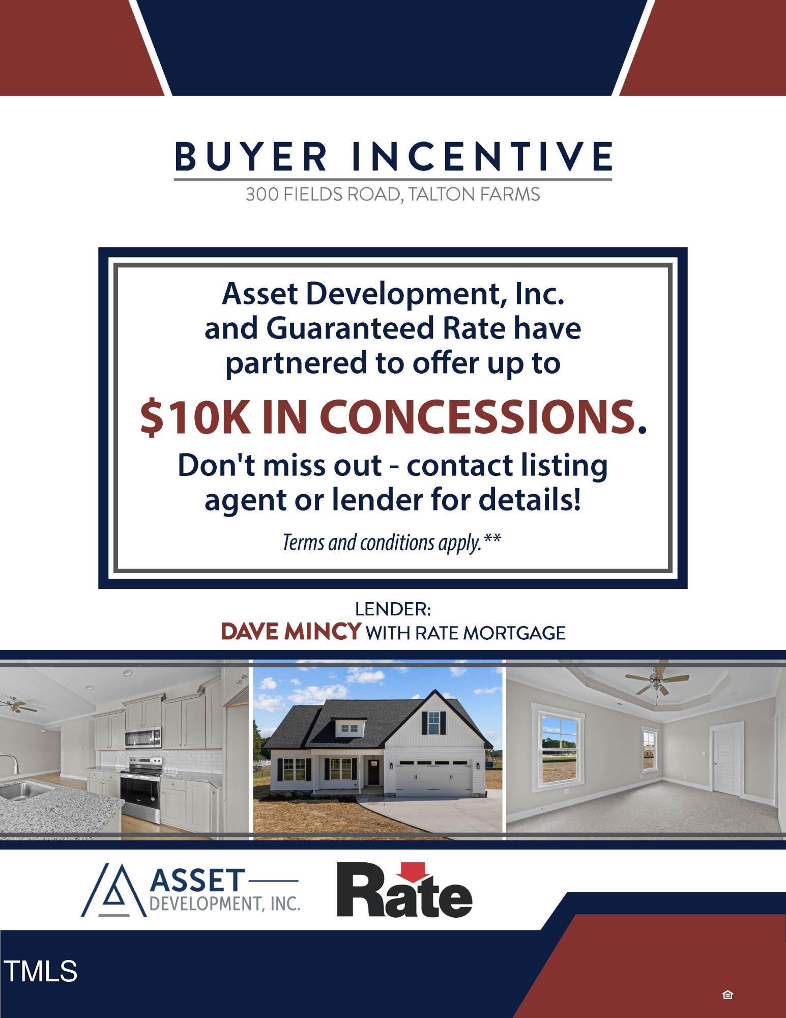 300 Fields Road Pikeville, NC 27863 - Photo 2 of 41 $10K Lender Incentive UB