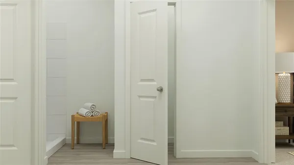 a view of bathroom with bathtub