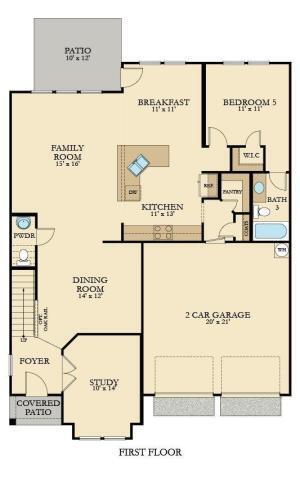 120 Berry Hollow Road Summerville, SC 29486 - Photo 32 of 34 Fulton Floor Plan 1st Floor
