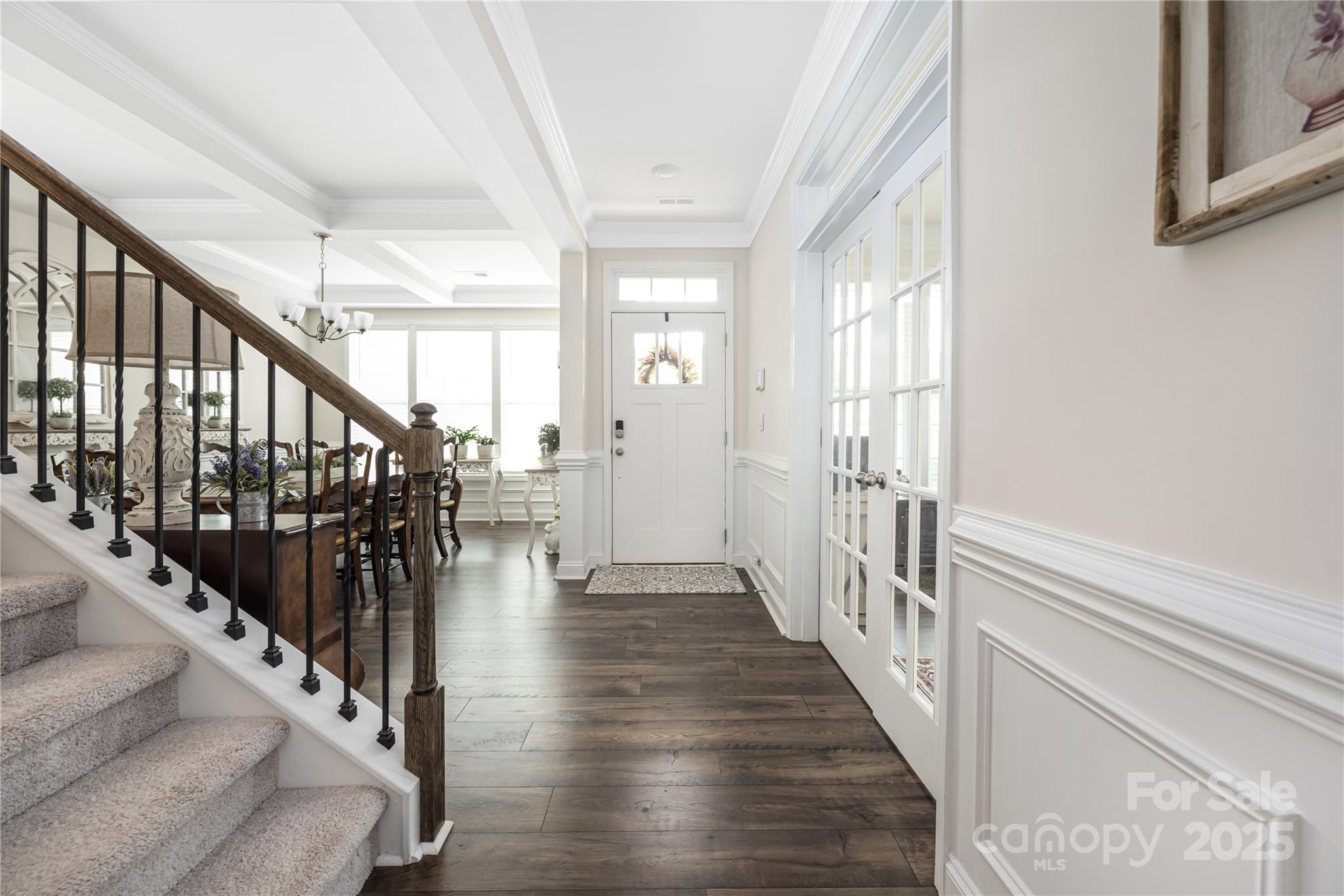 121 Rhuidean Court Troutman, NC 28166 - Photo 6 of 44 a view of an entryway with wooden floor