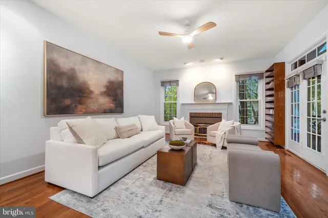 a view of a house with wooden floor