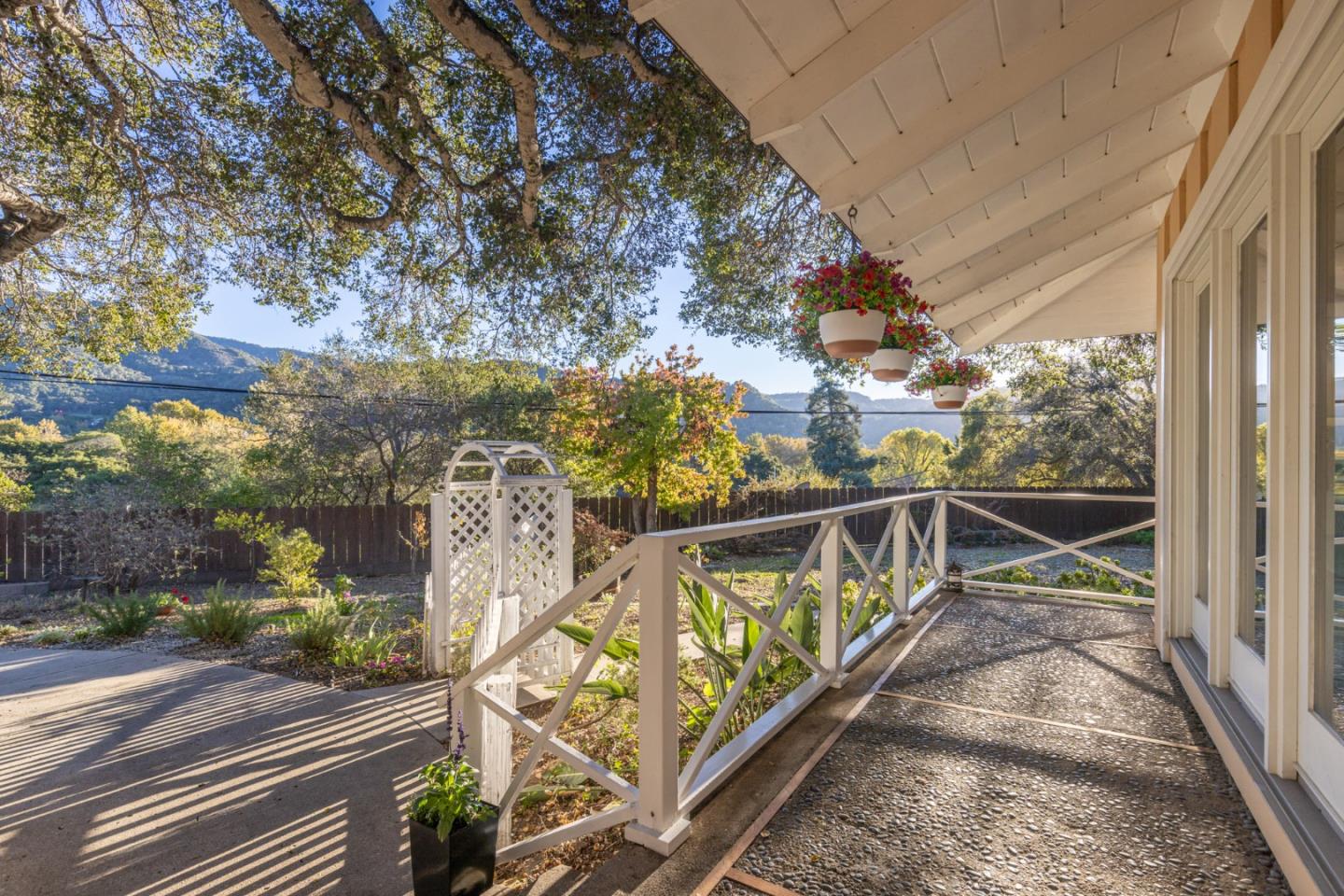 9805 Carmel Valley Road Carmel, CA 93923 - Photo 6 of 35 a view of balcony with wooden floor and fence