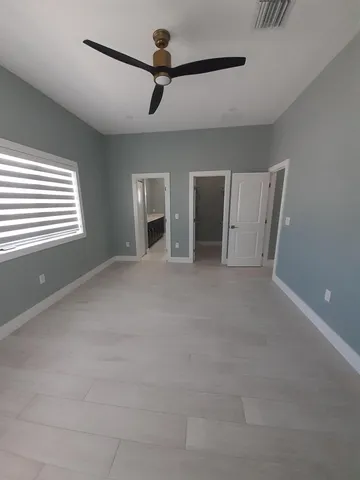 view of a room with racks on the wall