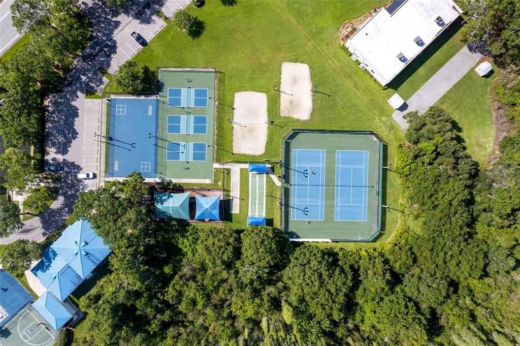 28390 Openfield Loop Wesley Chapel, FL 33543 - Photo 41 of 44 an aerial view of a house with a yard basket ball court and outdoor seating