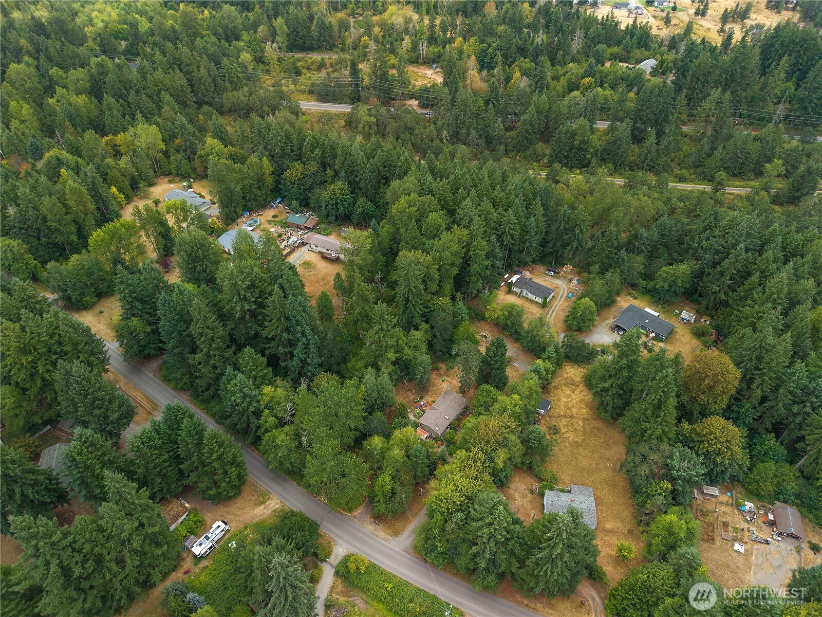 823 Tipsoo Loop South Rainier, WA 98576 - Photo 5 of 6 an aerial view of residential house with outdoor space and trees all around
