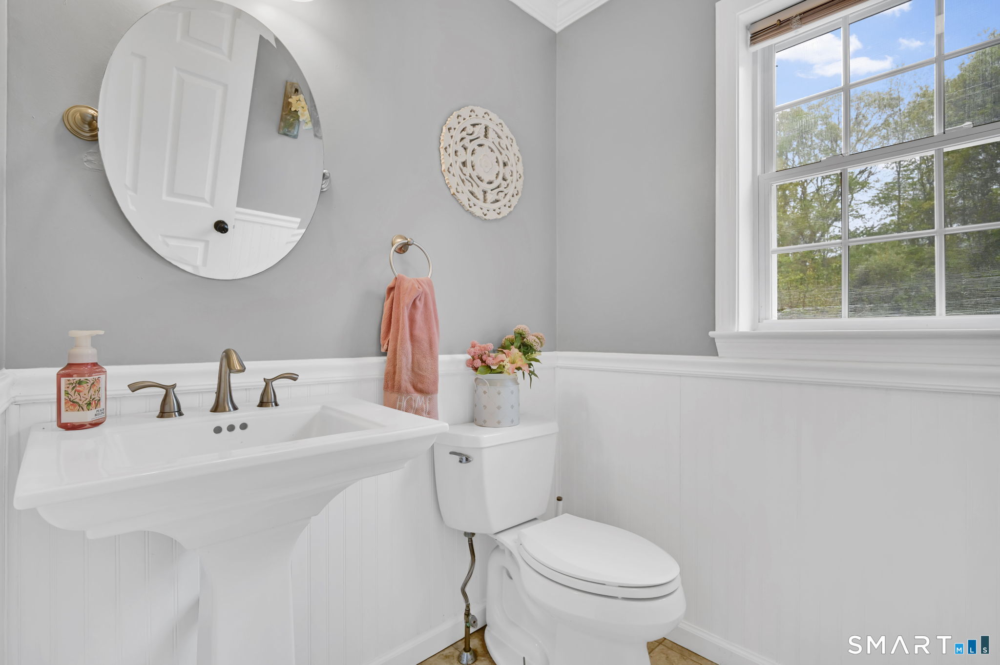 5 Tuckers Run Ledyard, CT 06339 - Photo 21 of 39 a bathroom with a sink mirror and toilet