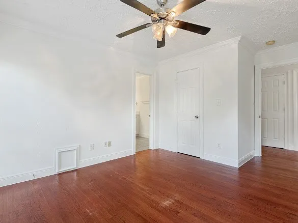 a bathroom with a sink vanity and a mirror