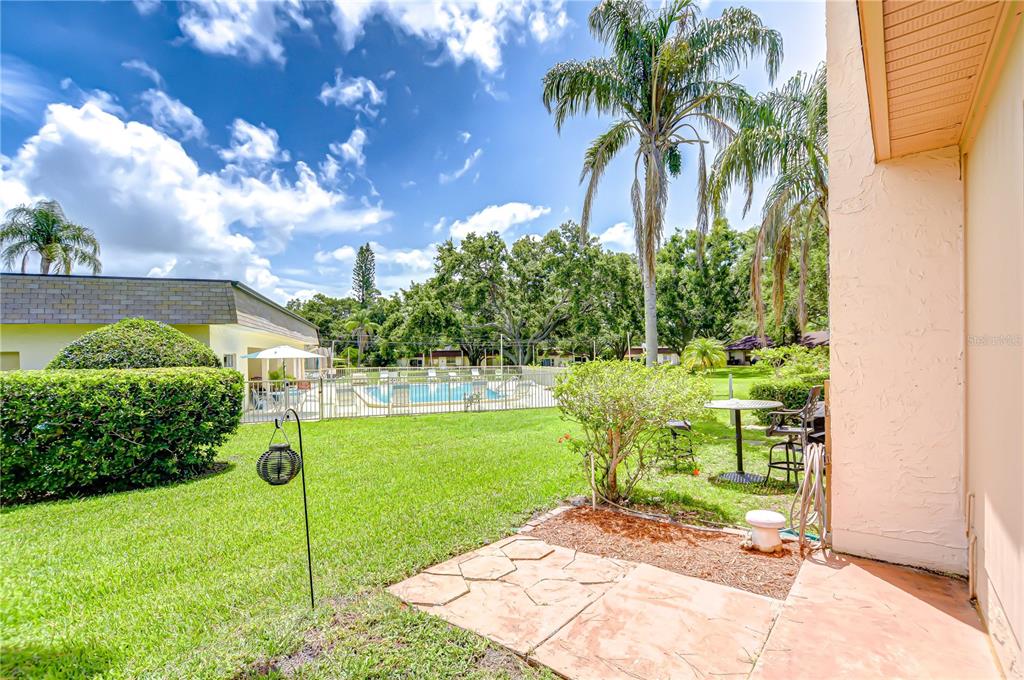 11511 113th Street, Unit 33D Largo, FL 33778 - Photo 27 of 33 a view of a garden with a tree