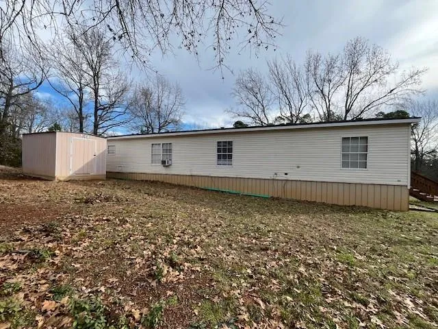 a backyard of a house