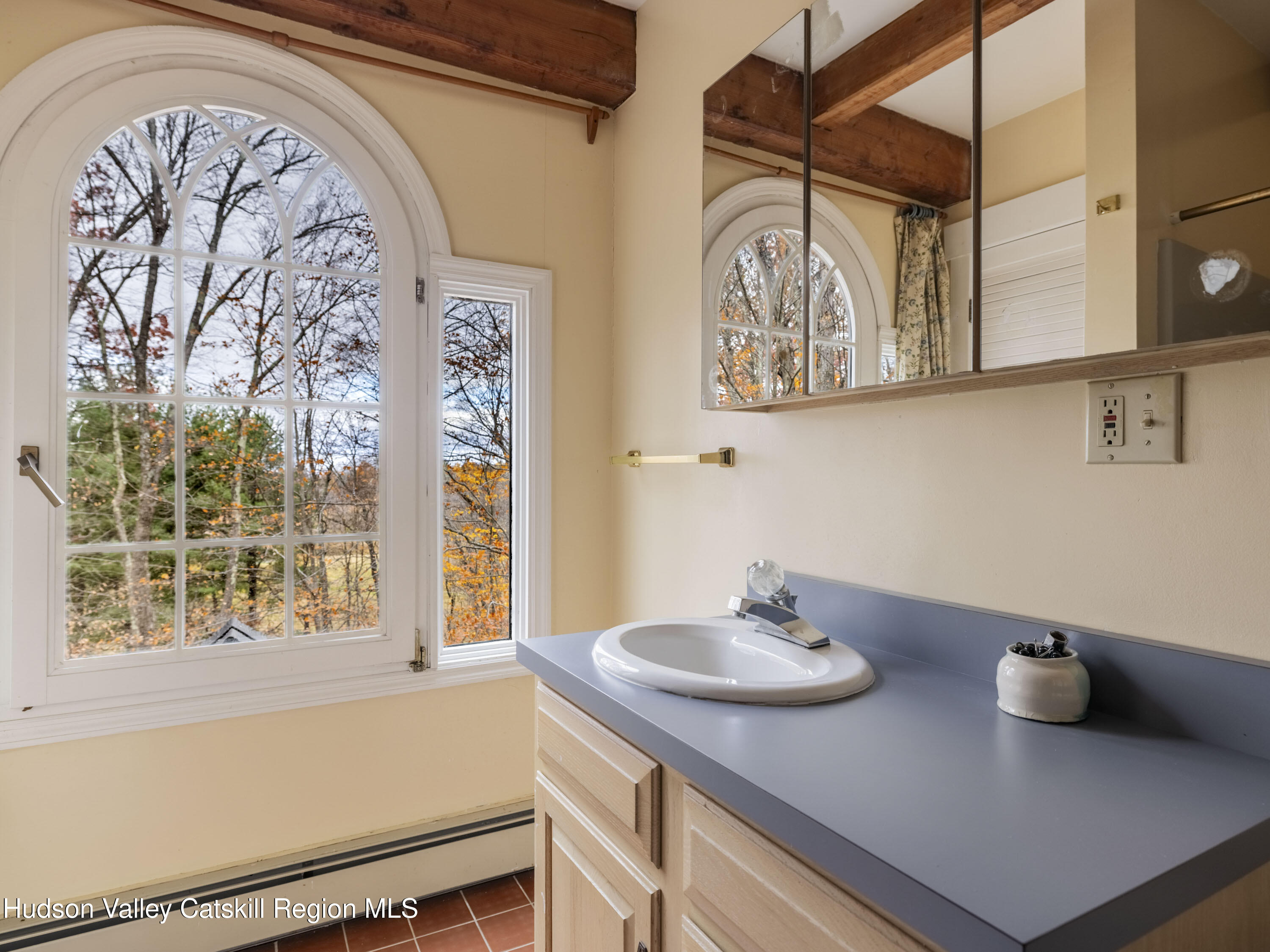 216 Starbarrack Road Red Hook, NY 12571 - Photo 31 of 45 a bathroom with a sink and a mirror