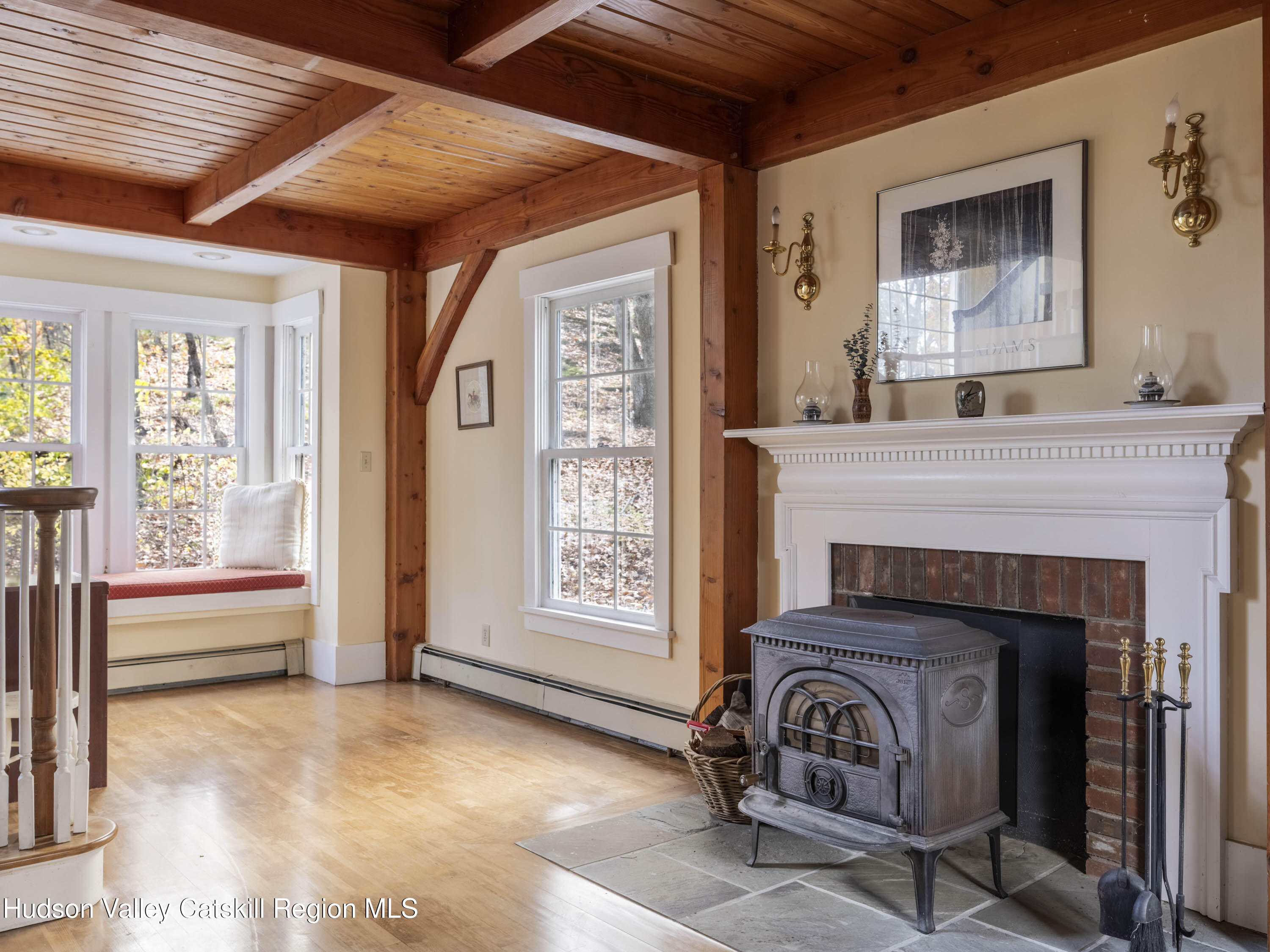 216 Starbarrack Road Red Hook, NY 12571 - Photo 5 of 45 a living room with furniture and a fireplace