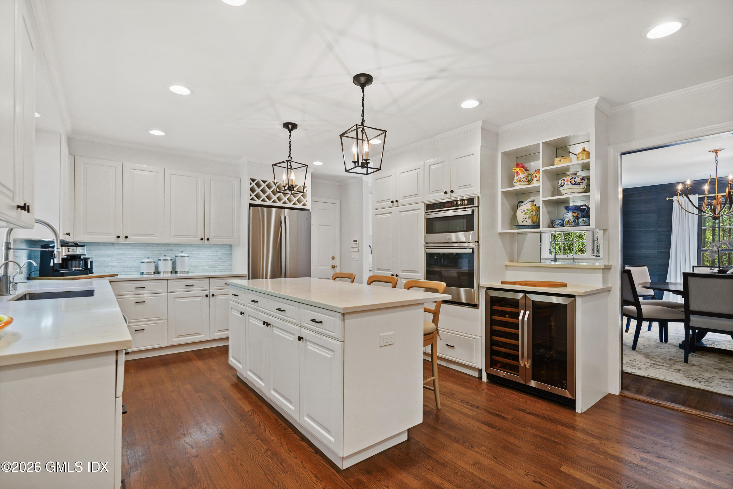 118 Butternut Hollow Road Greenwich, CT 06830 - Photo 13 of 44 a kitchen with stainless steel appliances a stove oven and a refrigerator