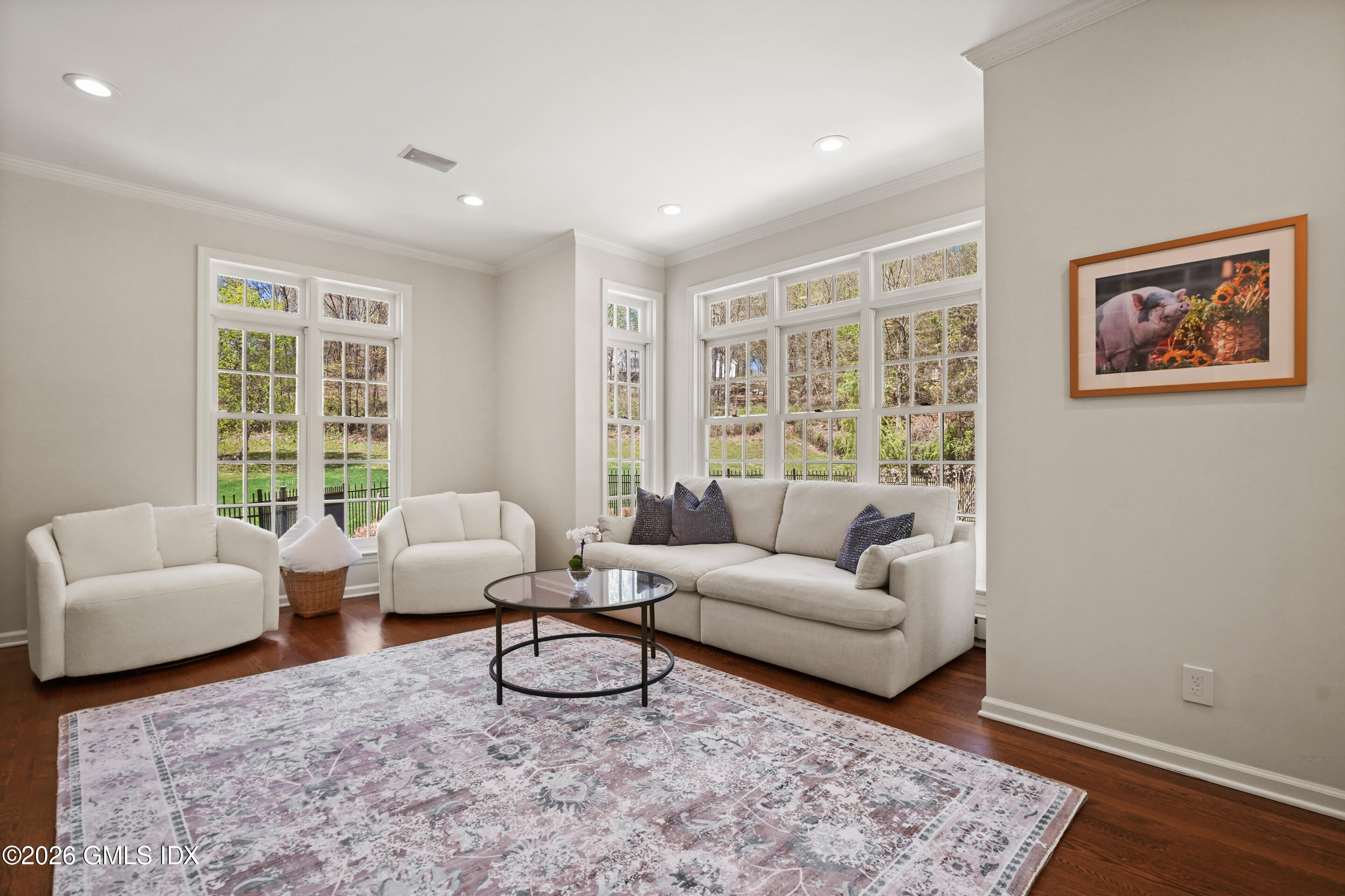 118 Butternut Hollow Road Greenwich, CT 06830 - Photo 17 of 44 a living room with furniture and a large window