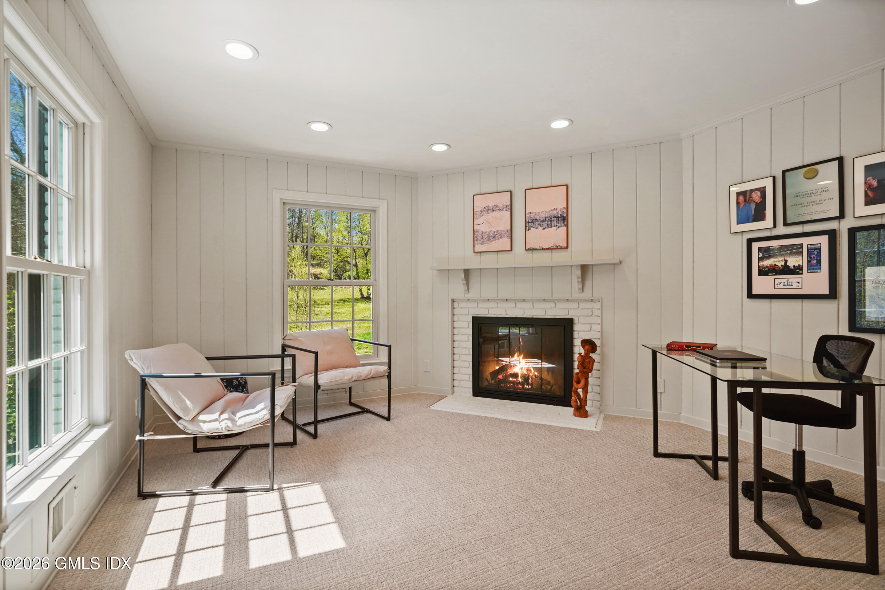 118 Butternut Hollow Road Greenwich, CT 06830 - Photo 6 of 44 a living room with furniture and a fireplace