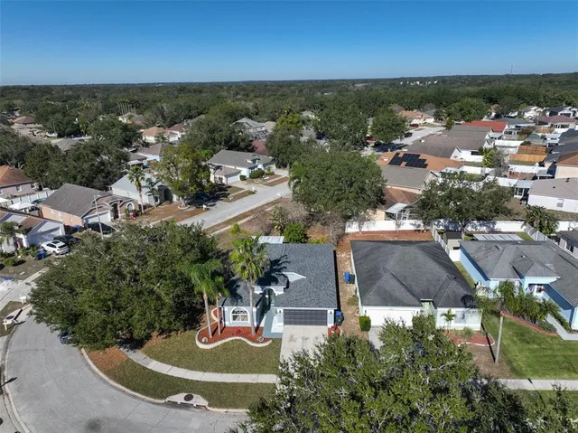 an aerial view of a city