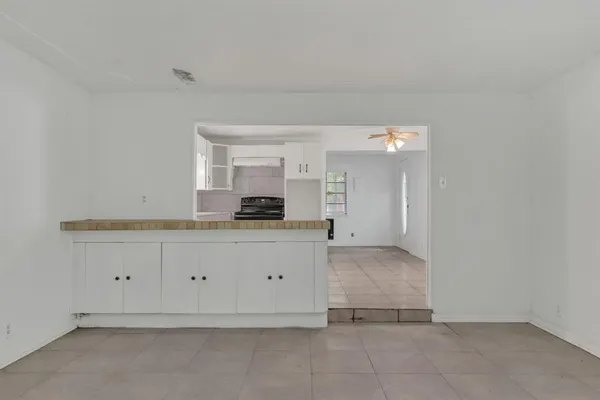 a view of a kitchen