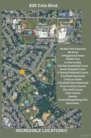 $1,400 | 835 Cole Boulevard, St. Charles, MO 63301