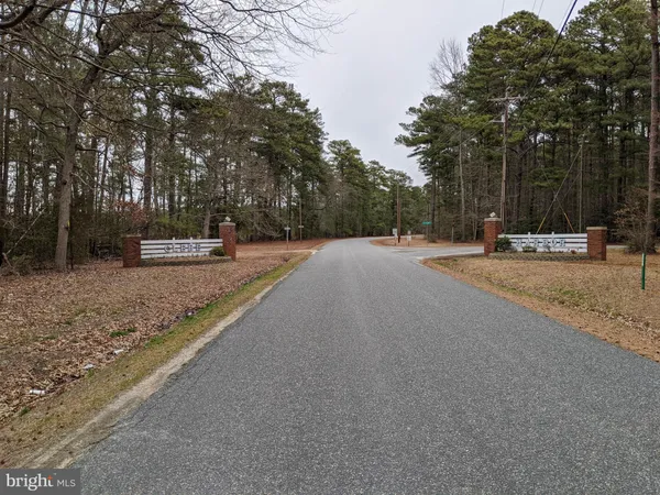 a view of a lake with a yard