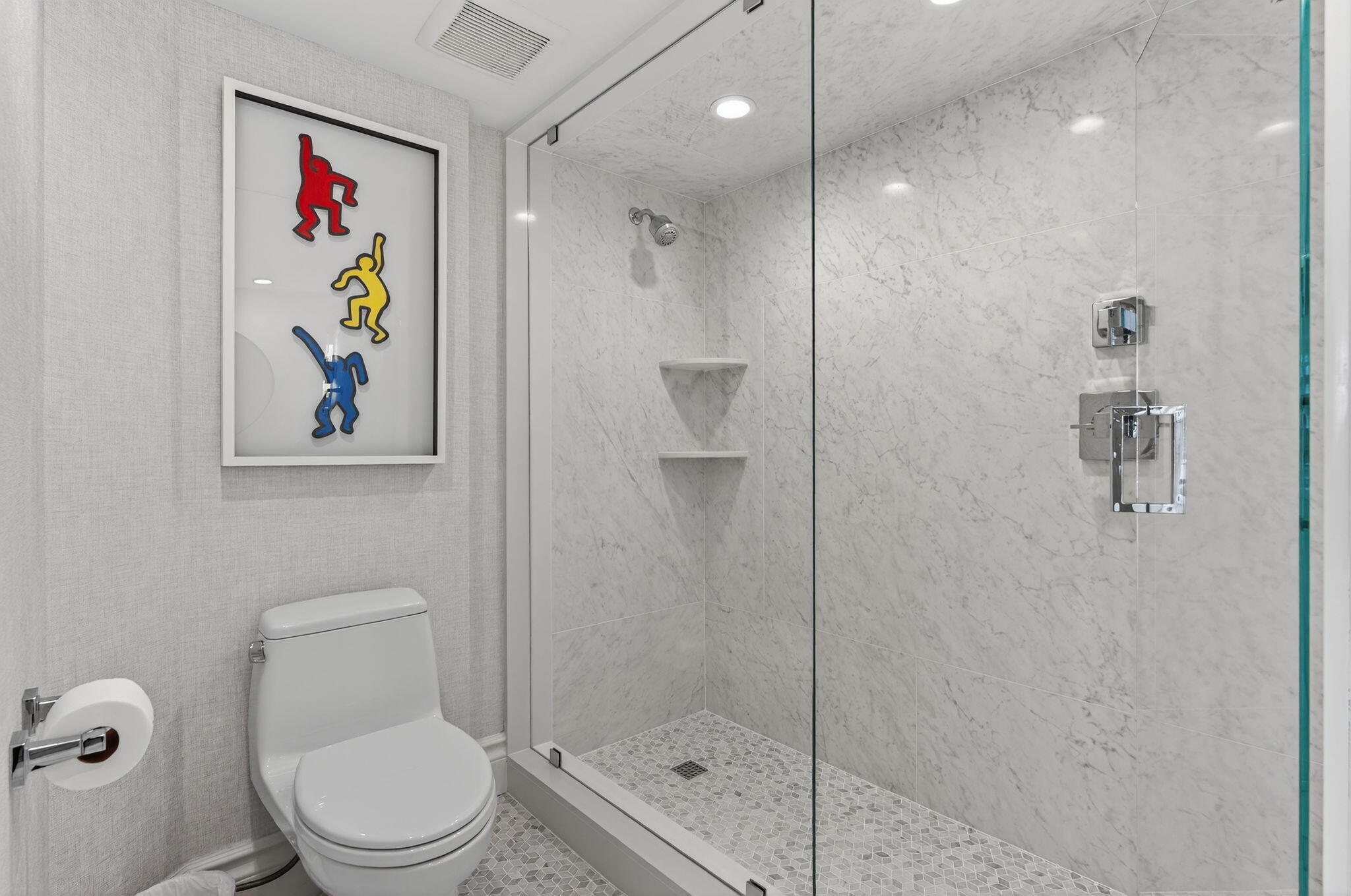 1400 South Ocean Boulevard, Unit 605 Boca Raton, FL 33432 - Photo 36 of 77 a bathroom with a toilet and a shower