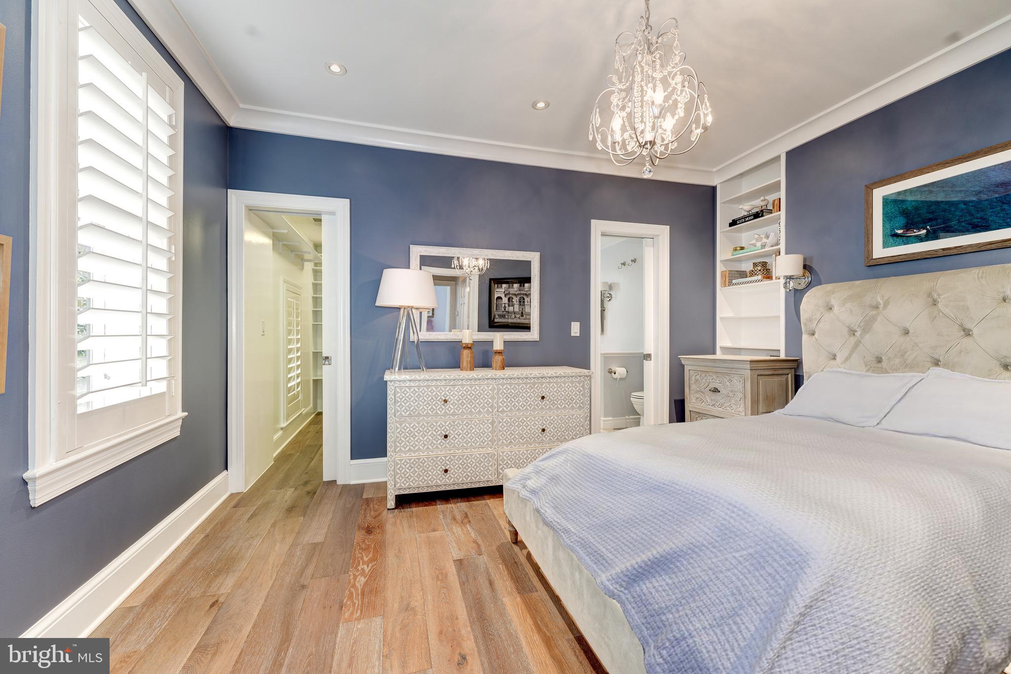 1237 29th Street Northwest Washington, DC 20007 - Photo 14 of 37 Master bedroom holds queen or king-sized bed!