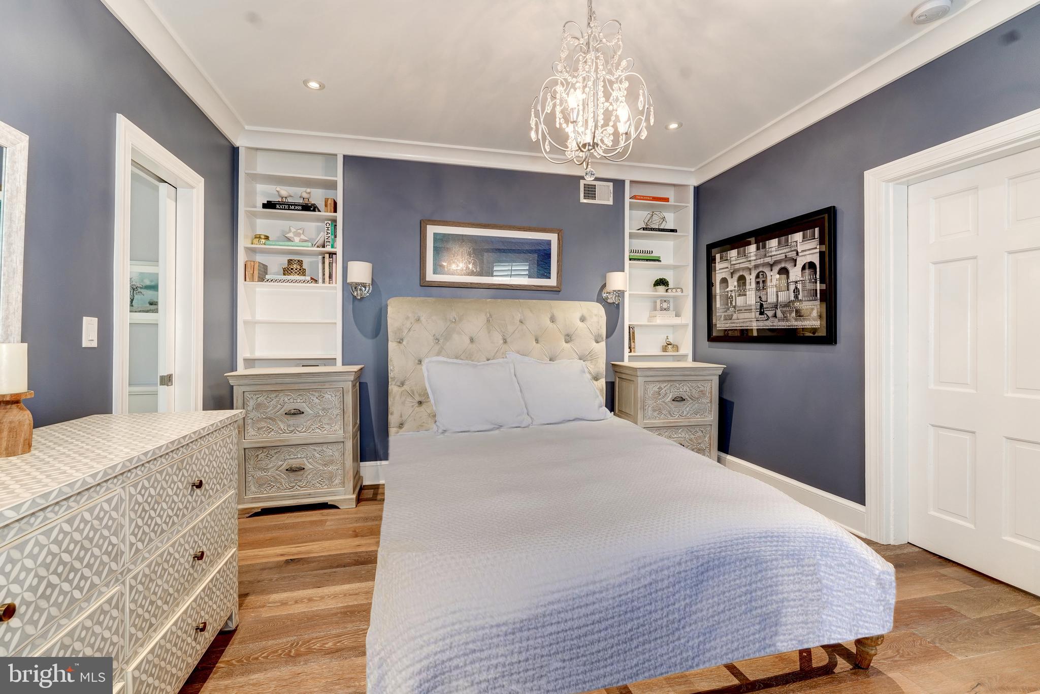 1237 29th Street Northwest Washington, DC 20007 - Photo 15 of 37 Master bedroom has its own bath&nightstands