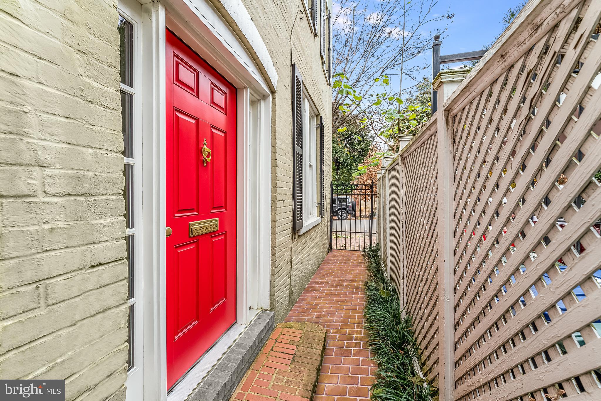 1237 29th Street Northwest Washington, DC 20007 - Photo 29 of 37 Private Gated Entrance to your front door!
