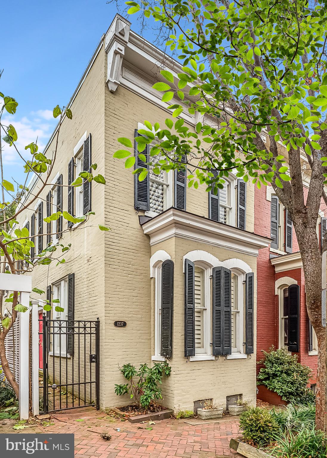 1237 29th Street Northwest Washington, DC 20007 - Photo 6 of 37 Exterior Front of End rowhouse in East Village!