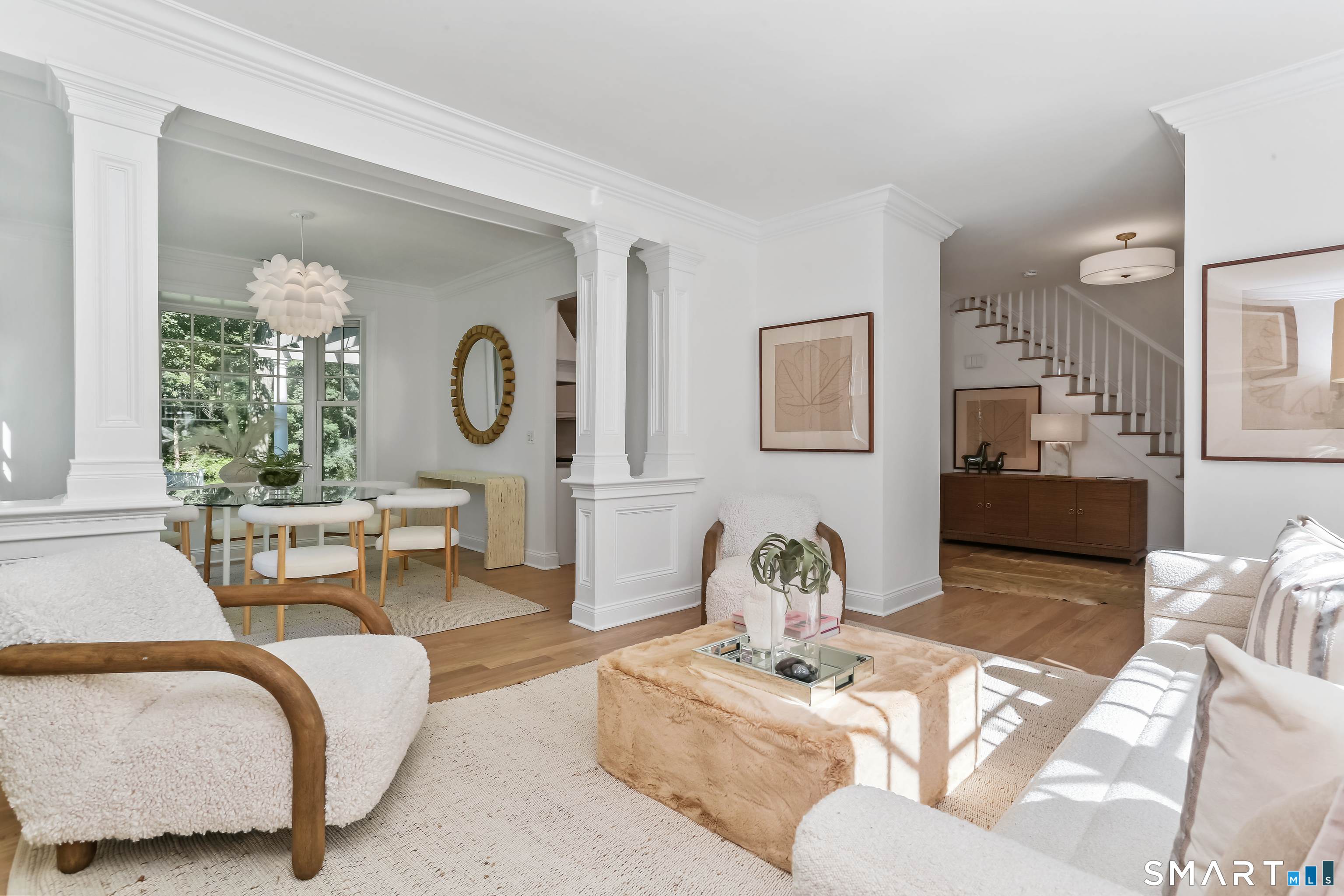 21 Woods Grove Road Westport, CT 06880 - Photo 8 of 38 This view shows Entry Hall and Dining Room
