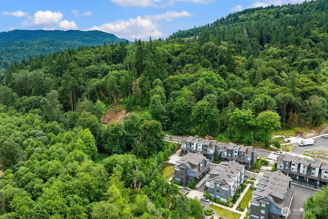an aerial view of multiple house
