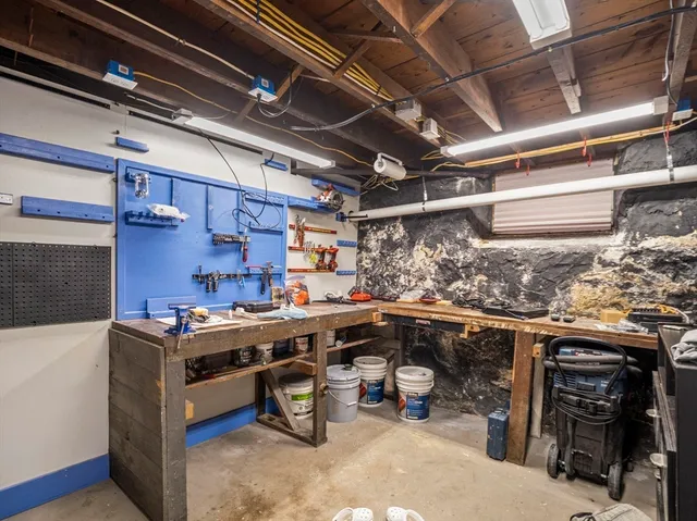 a view of storage and utility room