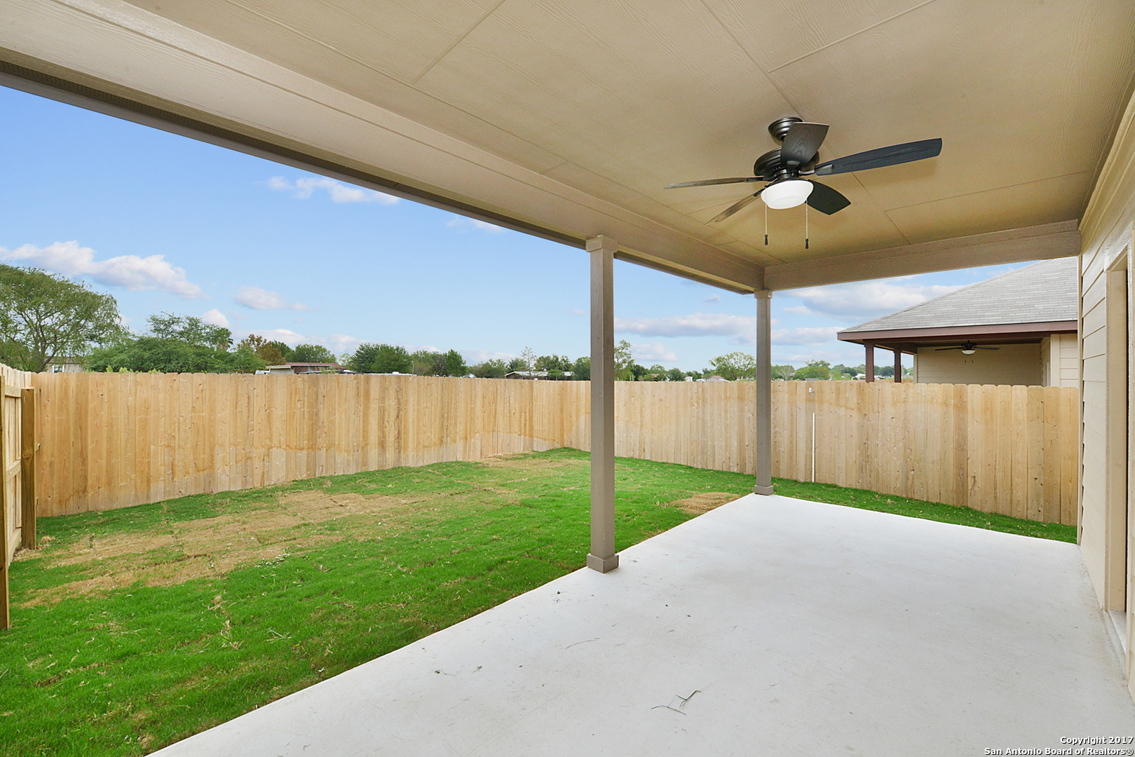 2557 Pahmeyer Road New Braunfels, TX 78130 - Photo 22 of 25 a view of a backyard with a garden and plants