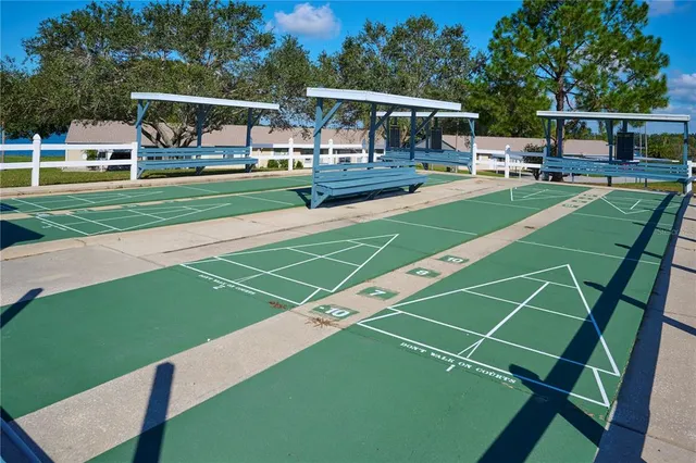 a view of a yard with furniture and a yard
