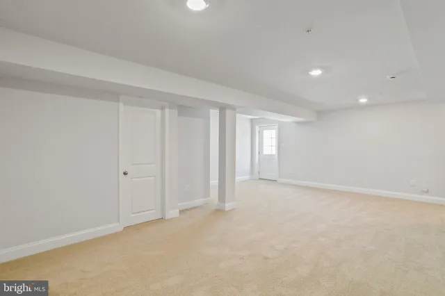 a view of an empty room