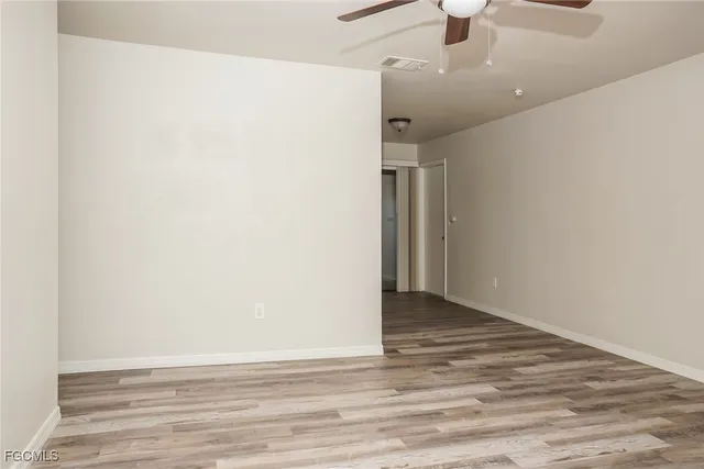 a view of an empty room