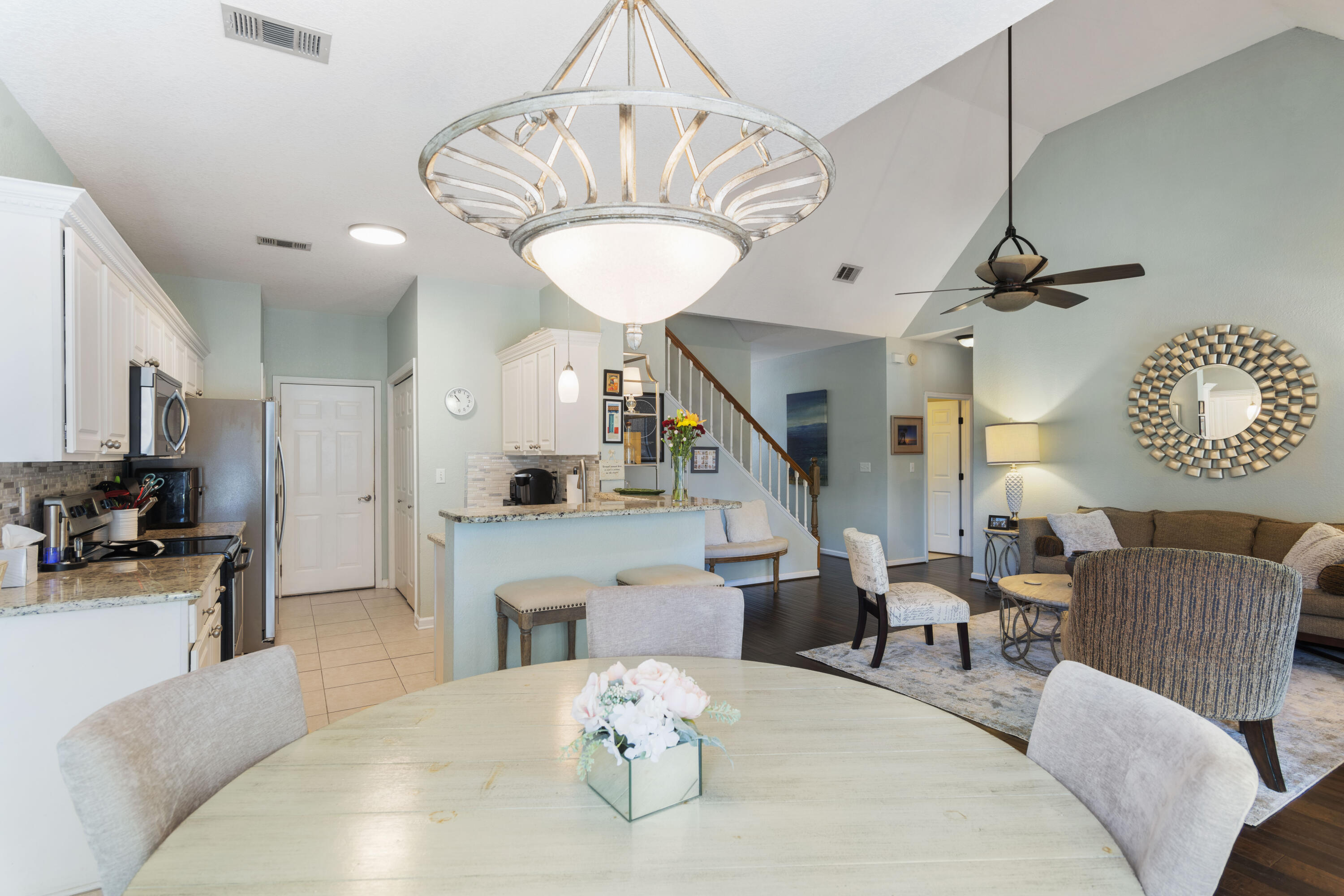 159 Mariner Way Miramar Beach, FL 32550 - Photo 12 of 47 a living room with furniture and a chandelier