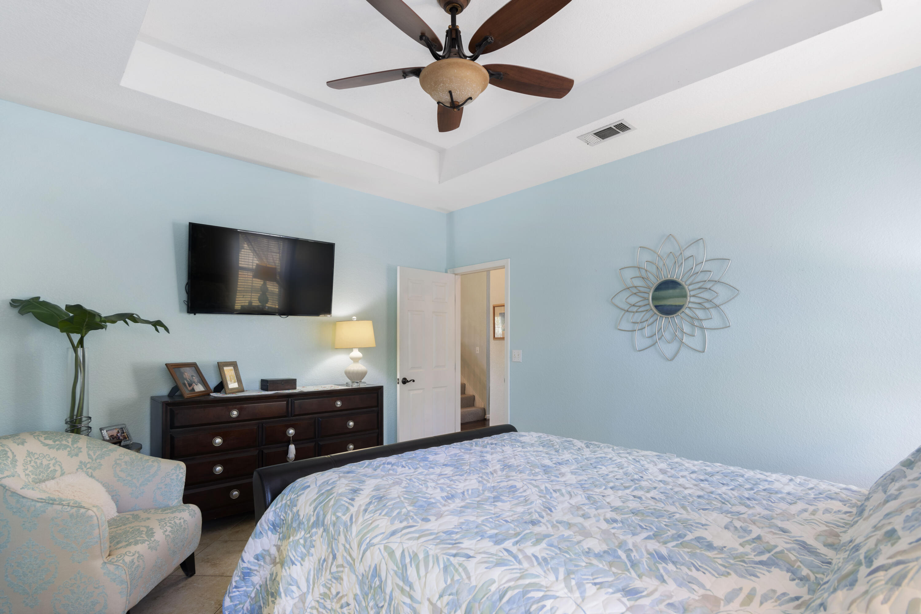 159 Mariner Way Miramar Beach, FL 32550 - Photo 18 of 47 a bedroom with a bed and a flat screen tv
