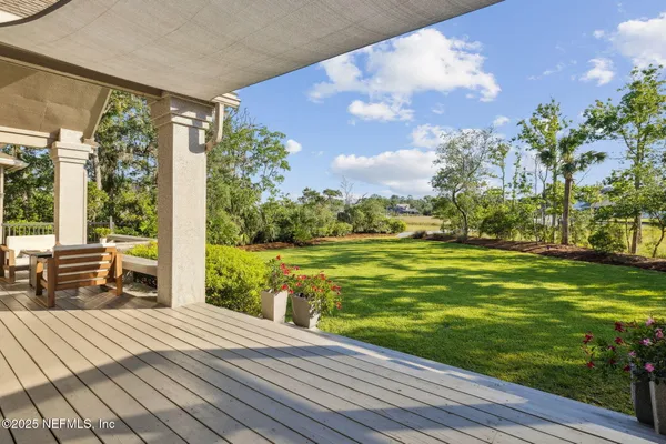 a view of a lake with a mountain in the background