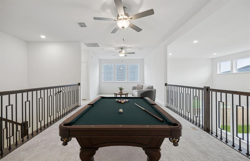 11216 Abbotsbury Road Fort Worth, TX 76052 - Photo 14 of 20 a room with furniture pool table and fan