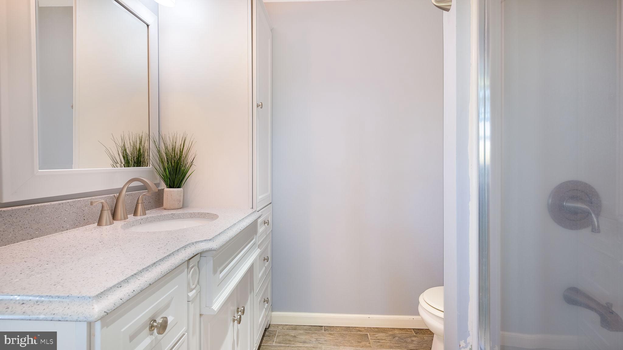 152 Blooming Glen Road Perkasie, PA 18944 - Photo 21 of 37 a bathroom with a sink a toilet and a mirror