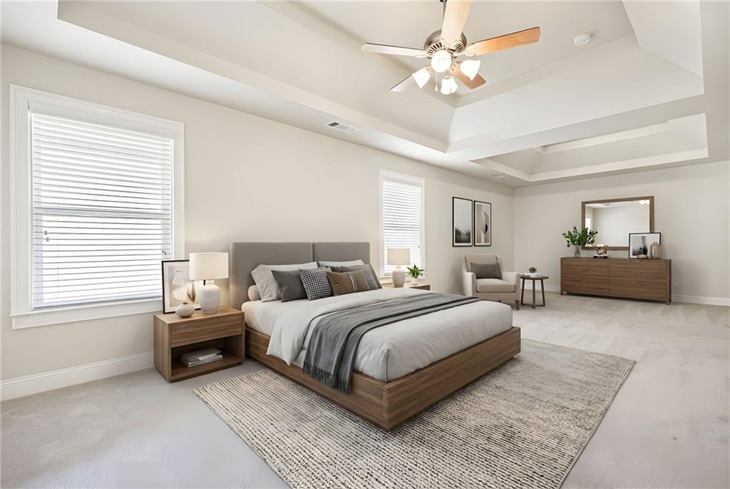 66 Lanier Ridge Acworth, GA 30101 - Photo 5 of 53 a living room with a bed furniture and a window