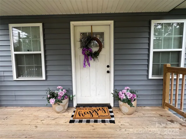 a front view of a house