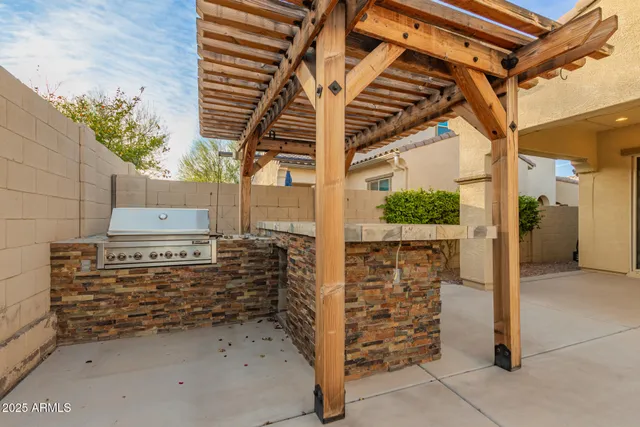 a view of a house with sitting area
