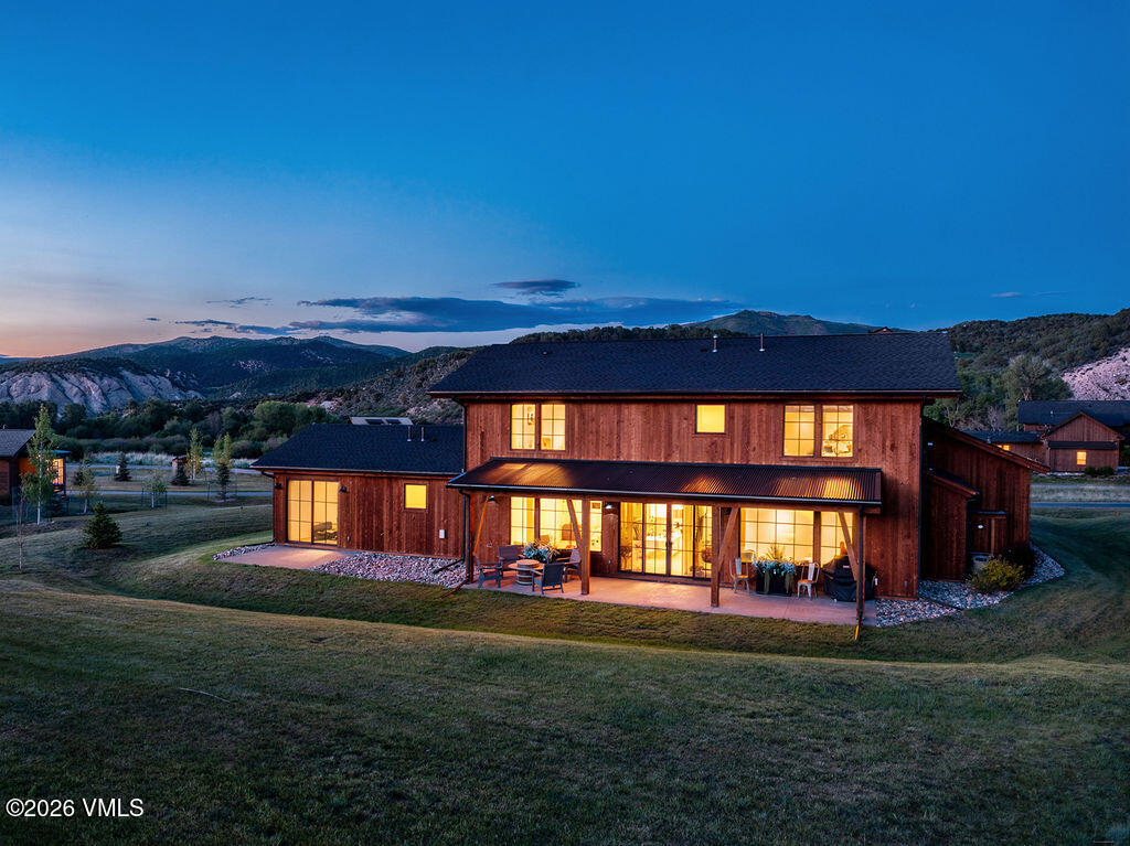 664 Hunters View Lane Eagle, CO 81631 - Photo 40 of 62 2606_664_hunters_view_aerial_b_twilight