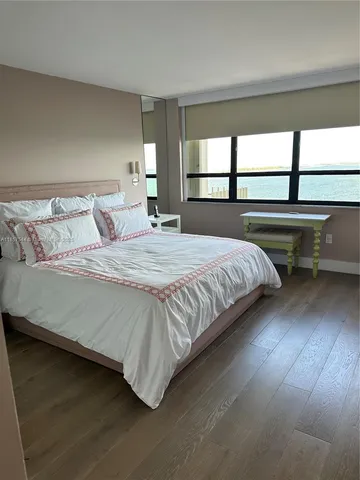 a bedroom with a bed next to a window